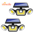 3 Head 83COB Security Lights Waterproof Solar Light Outdoor Wall With Sensor Solar Powered PIR Motion Sensor Solar Light